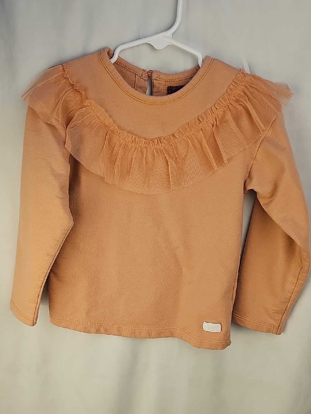 7 For All Mankind Dusty Rose Ruffle Blouse Girls' 4t